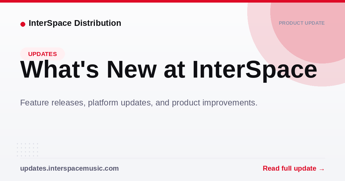 Interspace Desktop What's New — InterSpace Distribution